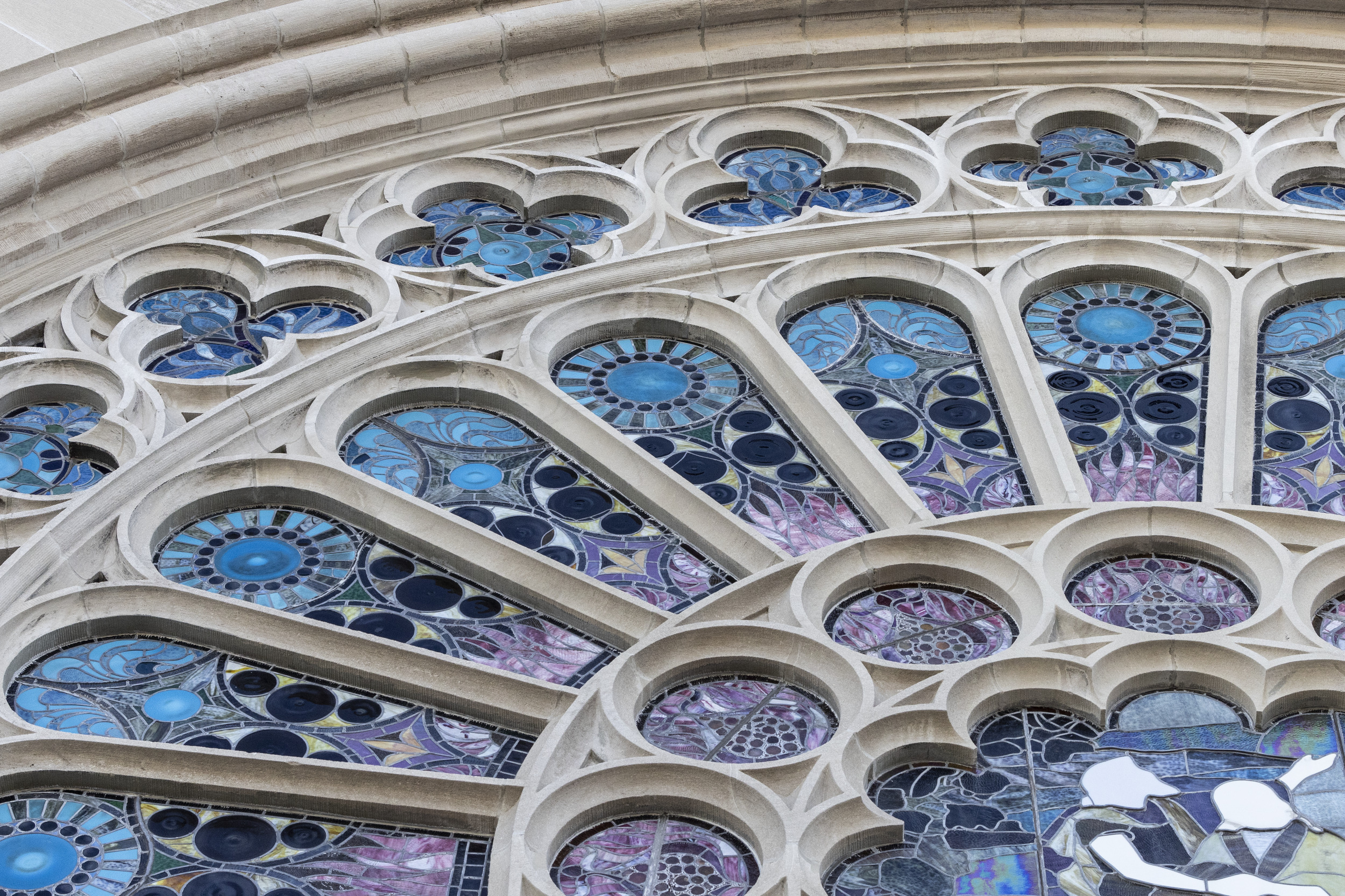 stained glass windows at TPAC